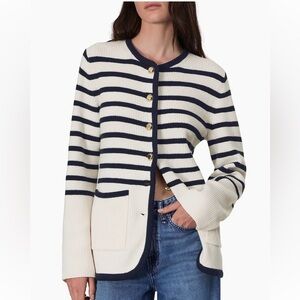 rag & bone Nancy Striped Longline Cardigan